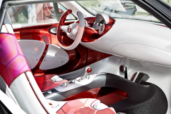 Konzeptfahrzeug smart forstars Exterieur: Lackierung Alubeam rouge, tridion Sicherheitszelle in einem mattem Titanfarbton