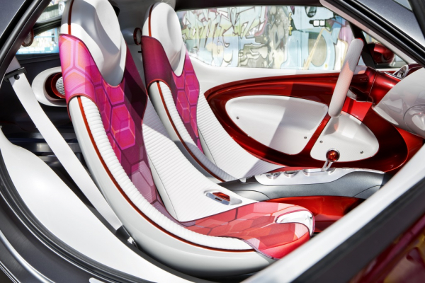 Konzeptfahrzeug smart forstars Exterieur: Lackierung Alubeam rouge, tridion Sicherheitszelle in einem mattem Titanfarbton