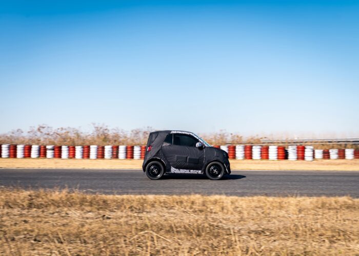 Getarnt als smart fortwo 453: Der smart #2 zeigt klare Proportionen